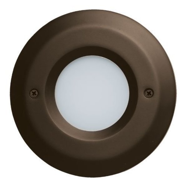 Elco Lighting Round Mini LED Step Light with Open Faceplate ELST8430N